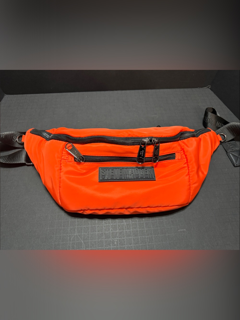 Steve Madden Orange Nylon Belt Bag